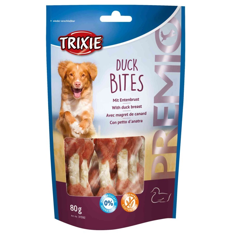 Ласощі для собак Trixie Premio Duck Bites качка 80 г: ціни та характеристики