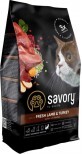 Сухий корм для кішок Savory Adult Cat Sensitive Digestion Fresh Lamb and Turkey 400 г
