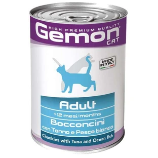 Консерви для котів Gemon Cat Wet Adult тунець і океанічна риба 415 г 