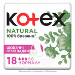 KOTEX прокладки ежедневные Natural Normal плюс 18шт: цены и характеристики