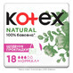 KOTEX прокладки щоденні Natural Normal плюс 18шт