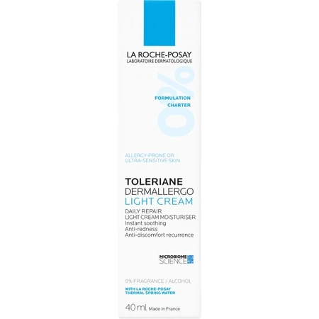 Легкий крем La Roche-Posay Toleriane Dermallergo Light успокаивающий увлажняющий уход для гиперчувствительной и склонной к аллергии нормальной кожи лица и кожи вокруг глаз 40 мл: цены и характеристики