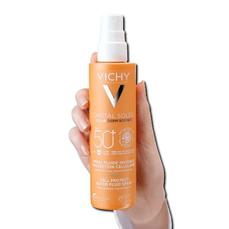 Спрей-флюид Vichy Capital Soleil солнцезащитный, водостойкий для тела SPF50+, 200 мл: цены и характеристики