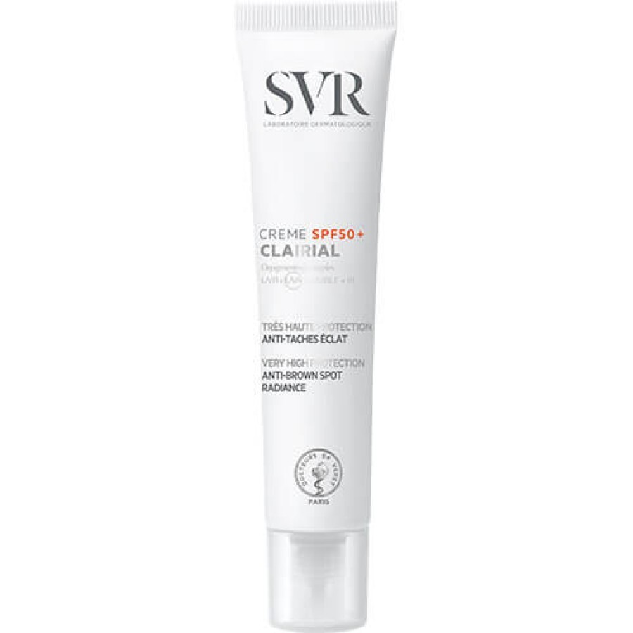 Сонцезахисний крем SVR Clairial Cream High Anti-Brown Spot SPF50+, 40 мл: ціни та характеристики