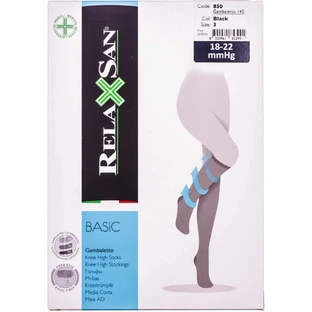 Гольфи RELAXSAN (Релаксан) 140 ден (18-22мм) розмір 3 чорні