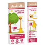 Натуральні цукерки Fruktulki яблучно-малиново-бананові, 20 г