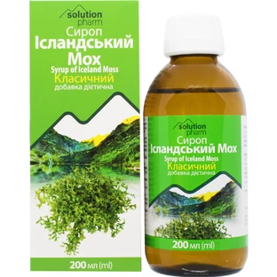 Ісландский мох сироп класичний фл. 200мл Solution Pharm