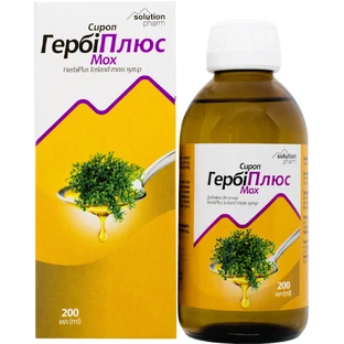 Сироп ГербиПлюс Исландский мох Solution Pharm 200мл