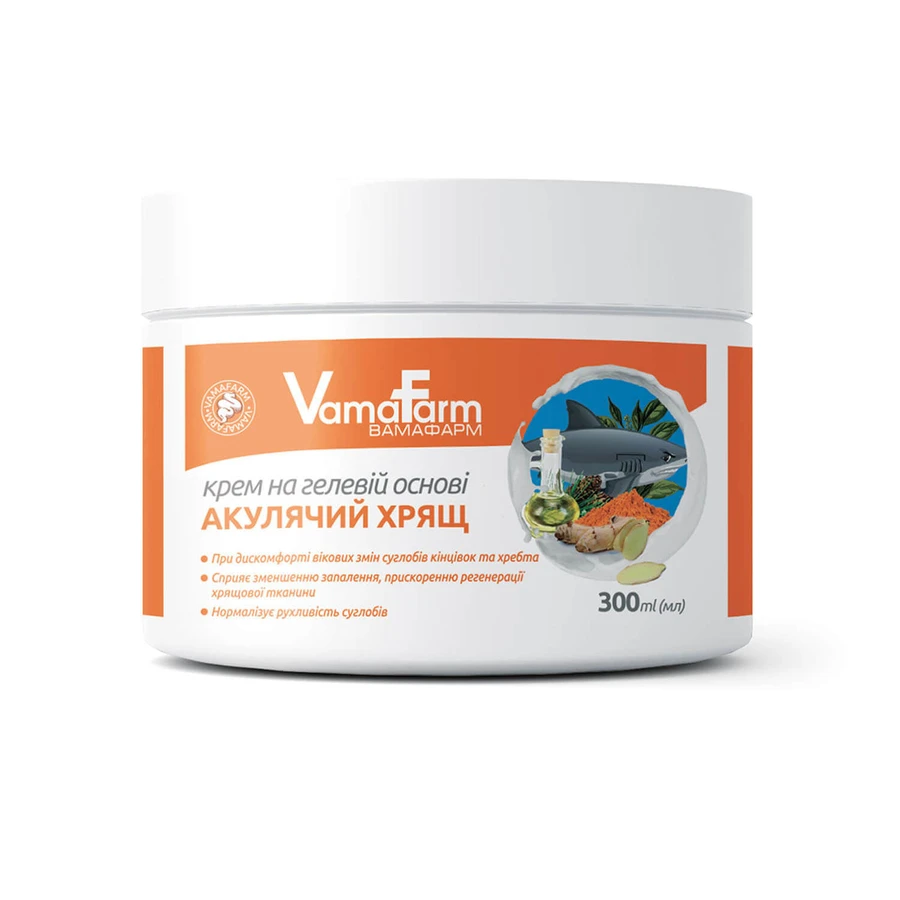 Крем на гелевой основе VAMAFARM (Вамафарм) Акулий хрящ 300 мл: цены и характеристики