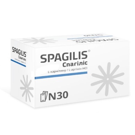 Спагилис (SPAGILIS) L-карнитин/L-аргинин HCI с подсластителем гель №30 в саше