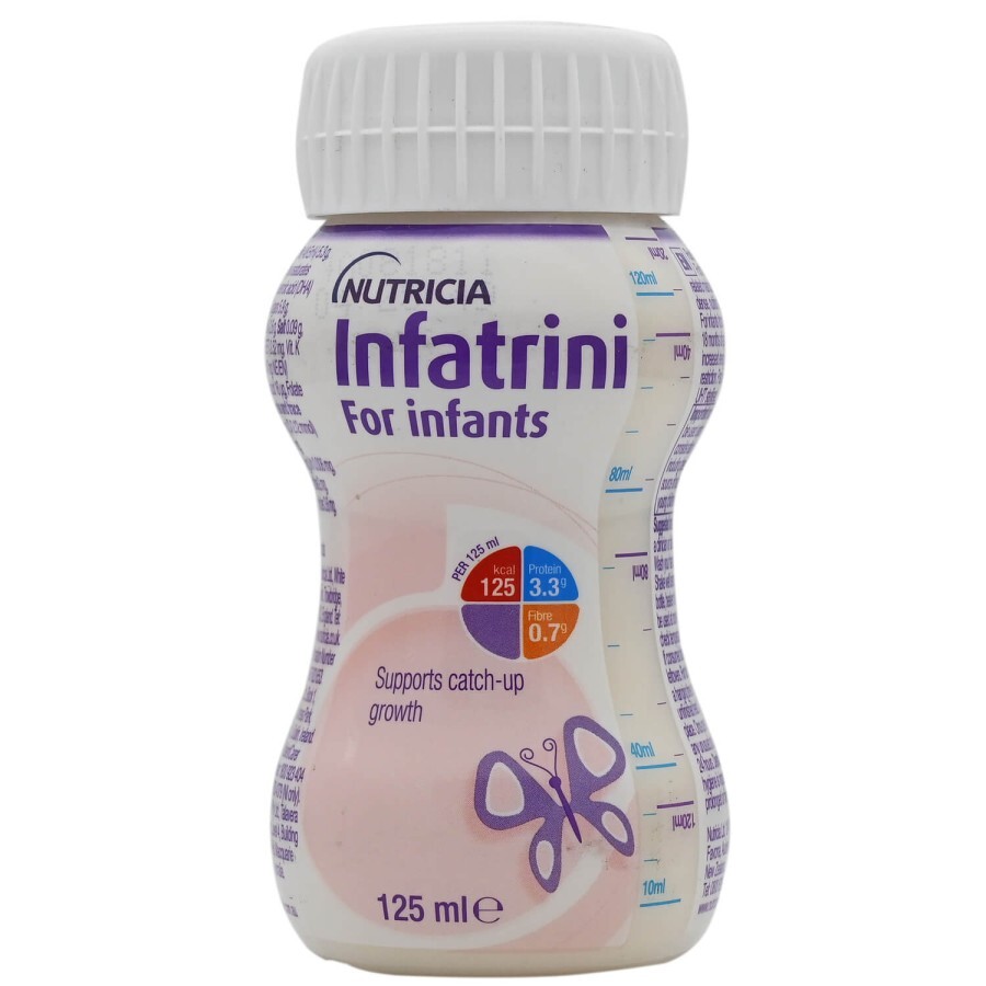 Ентеральне харчування Інфатріні/Infatrini, харчовий продукт для спеціальних медичних цілей, 125 мл: ціни та характеристики