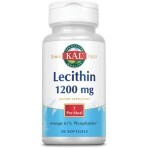 Лецитин, Lecithin, KAL, 1200 мг, 50 гелевих капсул: ціни та характеристики