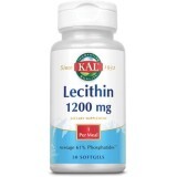 Лецитин, Lecithin, KAL, 1200 мг, 50 гелевих капсул