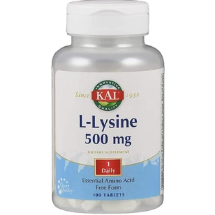 L-лізин, L-Lysine, KAL, 500 мг, 100 таблеток