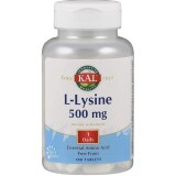 L-лізин, L-Lysine, KAL, 500 мг, 100 таблеток