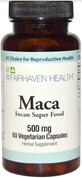 Мака, Maca, Fairhaven Health, 500 мг, 60 вегетарианских капсул  