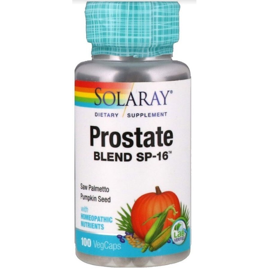 Здоров'я простати, Prostate Blend SP-16, Solaray, 100 капсул: ціни та характеристики