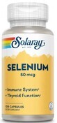 Селен, Selenium, Solaray, органически связанный, 50 мкг, 100 вегетарианских капсул