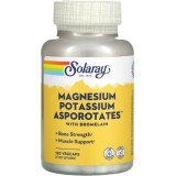 Магній та калій аспартат, Magnesium and Potassium, Solaray, 120 капсул