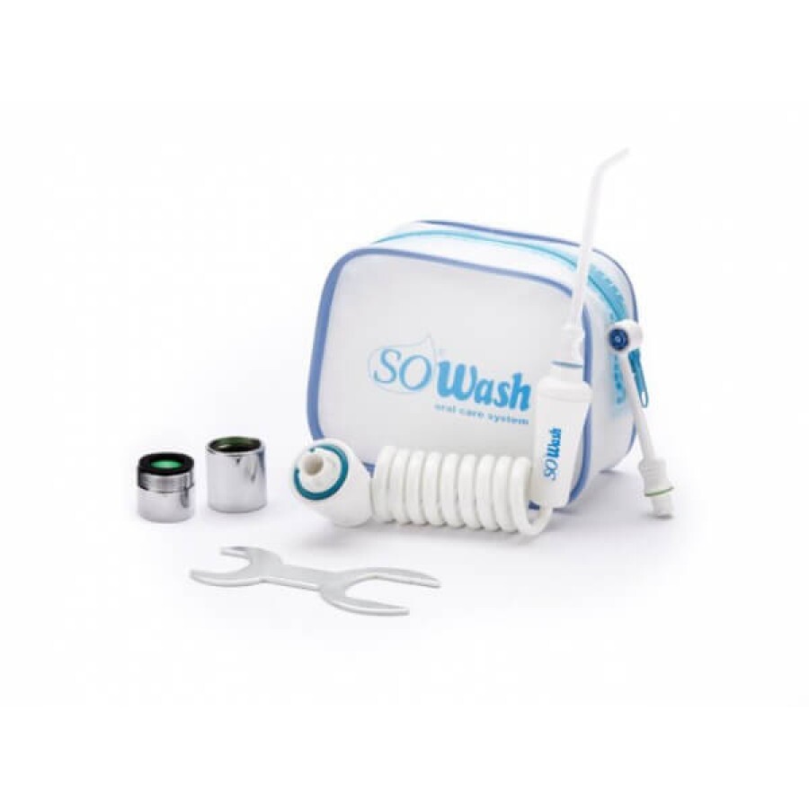 SOWASH Ирригатор стоматологический «Семья» одноструйный + насадка трехструнная (турбопоток)+сумка: цены и характеристики