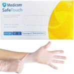 Перчатки Medicom Safe Touch виниловые, смотровые, неопудренные, нестерильные, M (7-8): цены и характеристики