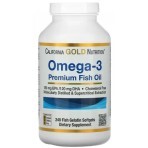 Рыбий жир премиум-класса с Омега-3, 180 EPA /120 DHA, Omega-3 Premium Fish Oil, California Gold Nutrition, 240 желатиновых капсул	: цены и характеристики