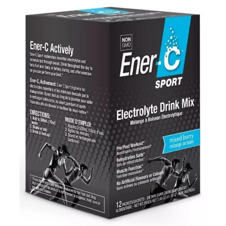 Електролітний напій, Мікс Ягід, Sport Electrolyte Drink Mix, Ener-C, 12 пакетиків: ціни та характеристики