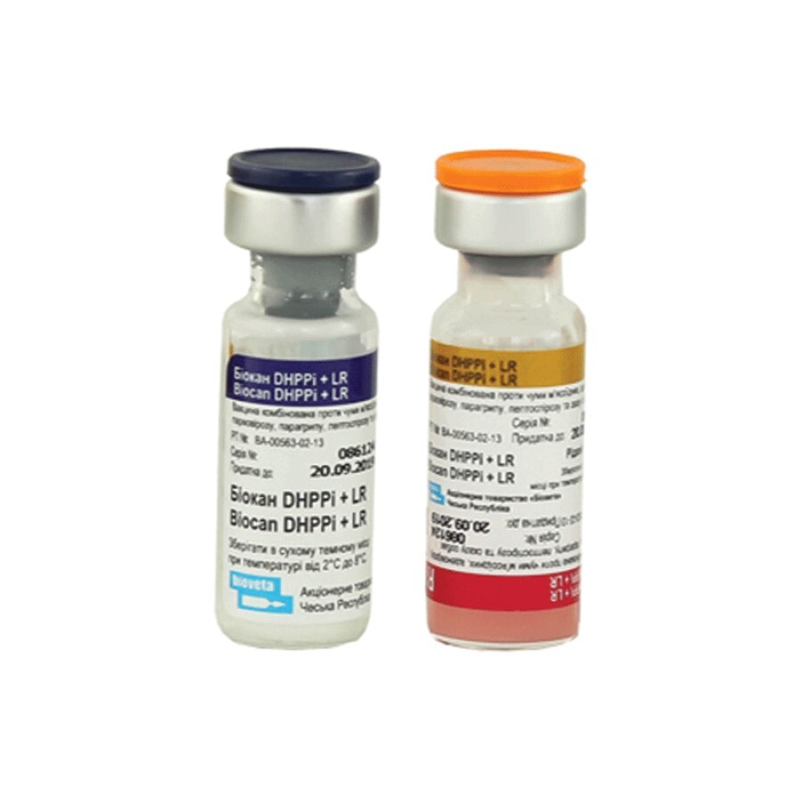 Вакцина Биокан DHPPi + LR 1 доза: цены и характеристики