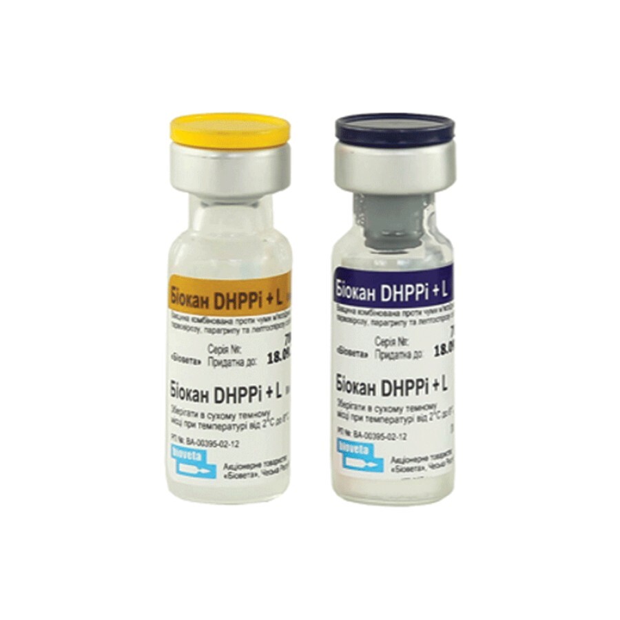 Вакцина Биокан DHPPi + L 1 доза: цены и характеристики