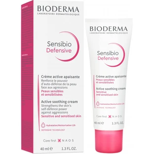 Крем Bioderma Sensibio Defensive успокаивающий, лёгкий для лица, 40 мл