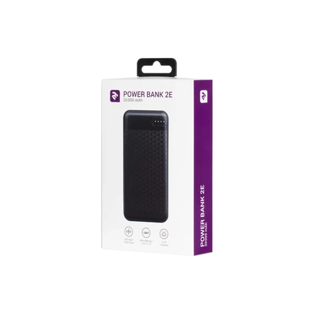 Батарея универсальная 20000mAh, DC 5V, 2.1A, Type-C, MicroUSB, USB-А, black, 2E (Китай): цены и характеристики