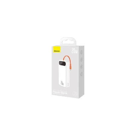 Powerbank Block 20000mAh, PD/20W, QC3.0/USB-C,USB-A,Lightning, white, Baseus Китай: цены и характеристики