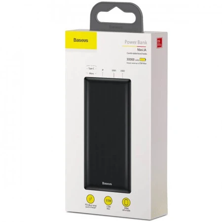 Портативная батарея Mini JA Fast charge 3A 30000mAh Black, Baseus, Китай: цены и характеристики