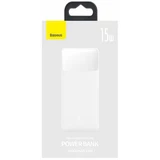 Внешний аккумулятор Bipow 10000mAh, PD/15W, USB-C/3A, 2*USB-A/3A(max.), white, Baseus, Китай