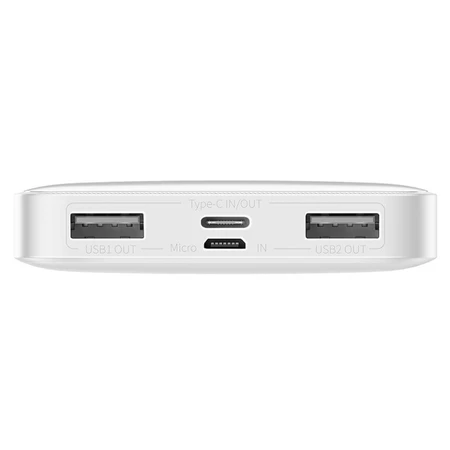 Внешний аккумулятор Bipow 10000mAh, PD/15W, USB-C/3A, 2*USB-A/3A(max.), white, Baseus, Китай: цены и характеристики