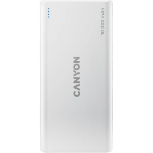 Батарея универсальная PB-108 10000mAh, Input 5V/2A, Output 5V/2.1A(Max), white, Canyon, США