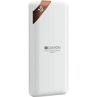 Портативний акумулятор PB-102 10000mAh, Input 5V/2A, Output 5V/2.1A(Max), White, Canyon, США