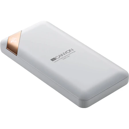 Портативний акумулятор PB-102 10000mAh, Input 5V/2A, Output 5V/2.1A(Max), White, Canyon, США: ціни та характеристики