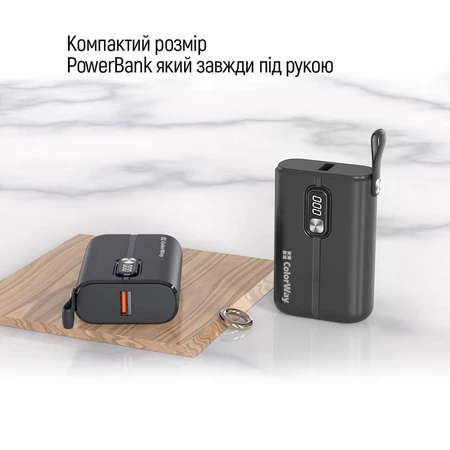 Батарея універсальна 10 000 mAh Full power (USB QC3.0 + USB-C Power Delivery 22.5, ColorWay, Китай: ціни та характеристики