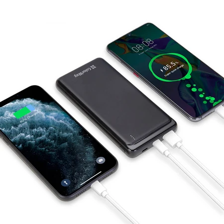Батарея универсальная 10 000 mAh Slim (USB QC3.0 + USB-C Power Delivery 18W) Black, ColorWay, Китай: цены и характеристики