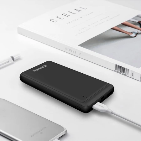 Батарея универсальная 10 000 mAh Slim (USB QC3.0 + USB-C Power Delivery 18W) Black, ColorWay, Китай: цены и характеристики