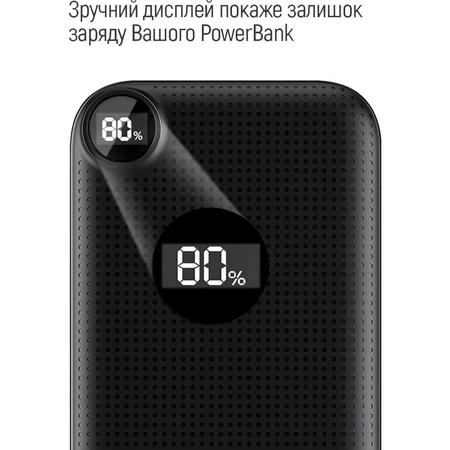 Батарея універсальна 10 000 mAh Slim, LCD, Black, ColorWay, Китай: ціни та характеристики
