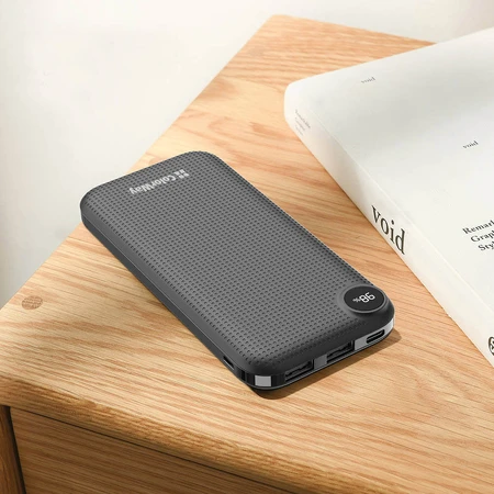 Батарея універсальна 10 000 mAh Slim, LCD, Black, ColorWay, Китай: ціни та характеристики
