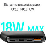 Батарея універсальна 10 000 mAh Soft touch (USB QC3.0 + USB-C Power Delivery 18W), ColorWay, Китай: ціни та характеристики