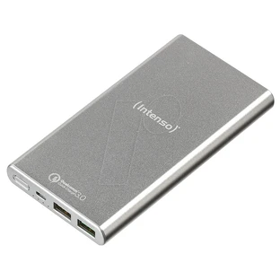 Батарея универсальная Q10000 10000mAh, QC 3.0, USB-A, USB QC, Silver, Intenso, Китай