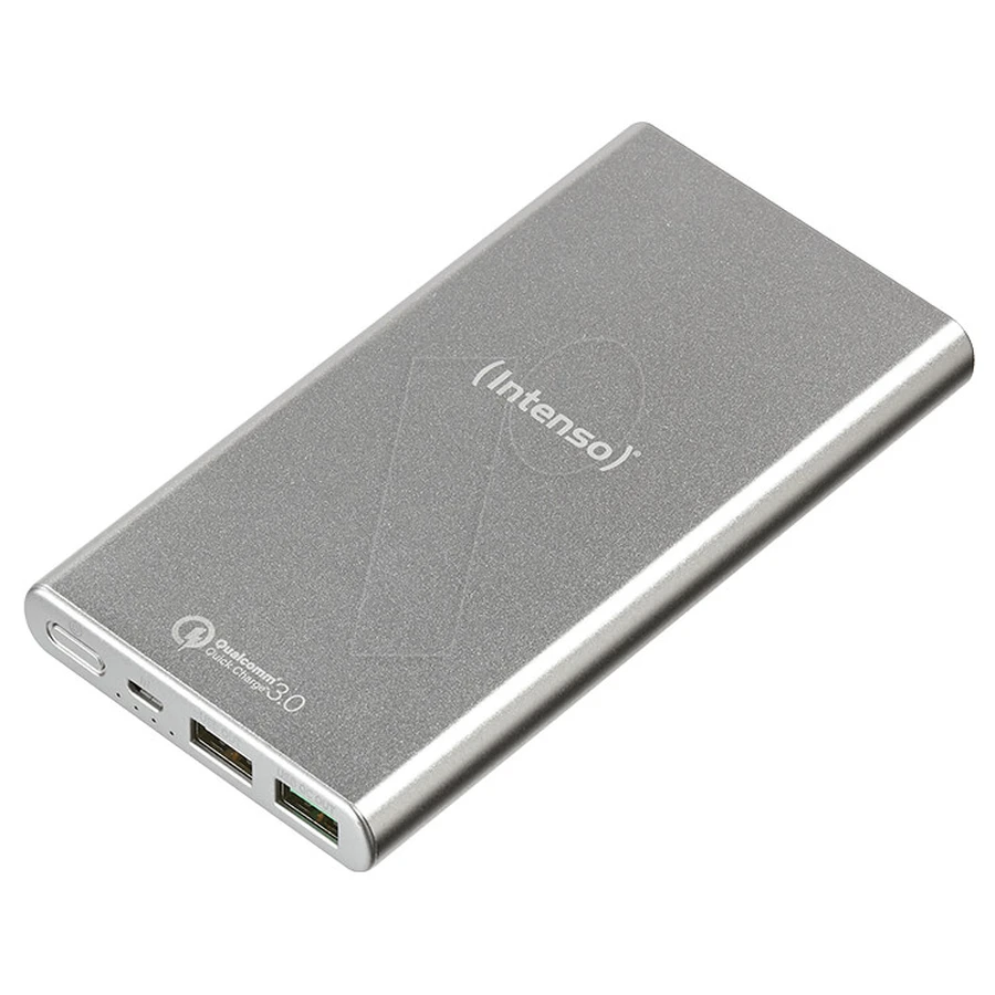 Батарея универсальная Q10000 10000mAh, QC 3.0, USB-A, USB QC, Silver, Intenso, Китай: цены и характеристики
