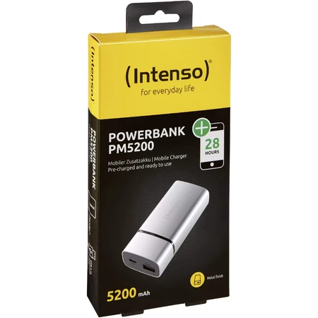 Батарея универсальная PM5200 5200mAh, USB-A(5V/1.5A), Intenso, Китай: цены и характеристики