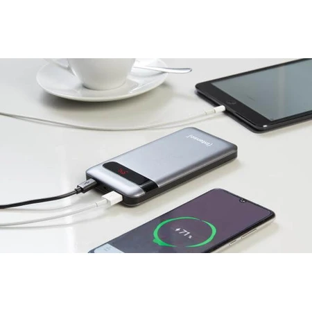 Батарея універсальна PD10000 10000mAh QC 3.0 microUSB, USB-A, USB Type-C, Intenso, Китай: ціни та характеристики