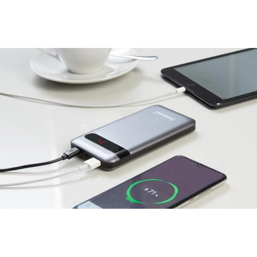 Батарея універсальна PD10000 10000mAh QC 3.0 microUSB, USB-A, USB Type-C, Intenso, Китай: ціни та характеристики