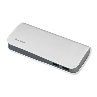 Батарея универсальная 15000mAh Input 5V/2.1A, Output 5V/2.1A, White, PLATINET, Китай